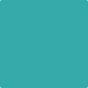 Benjamin Moore's paint color 733 Palm Coast Teal from Cincinnati Color Company.