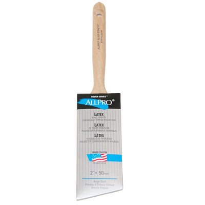 ALLPRO Silver stealth 2" paint brush, available at Cincinnati Colors.