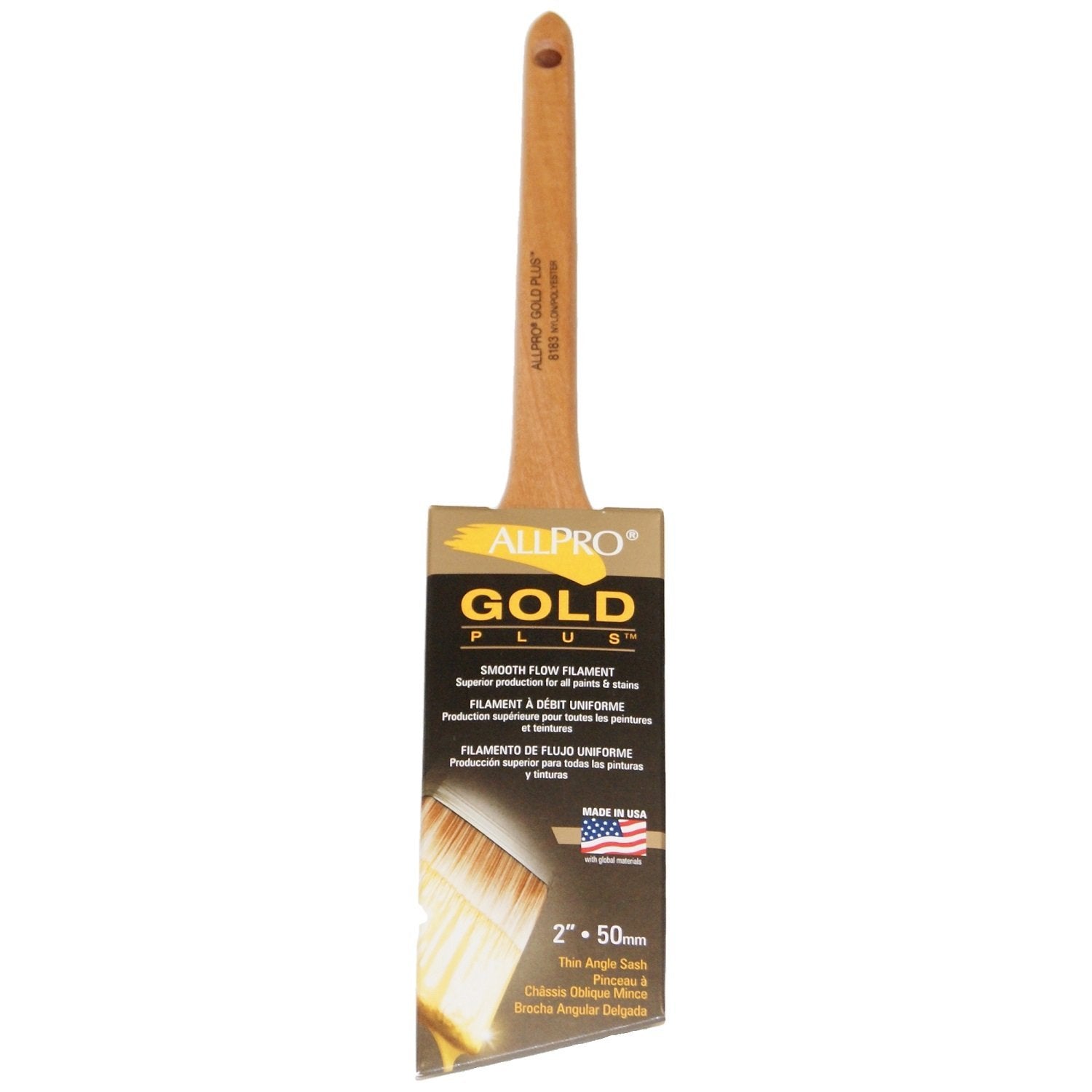 ALLPRO gold plus 2" paint brush, available at Cincinnati Colors.