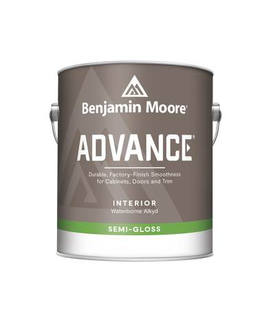Benjamin Moore Advance Semi Gloss Paint available at Cincinnati Color Company.
