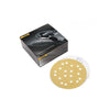 Gold 5" Grip Vacuum Disc (17 Hole) by Mirka, available at Cincinnati Color & Oakley Paint & Glass in Cincinnati, OH.
