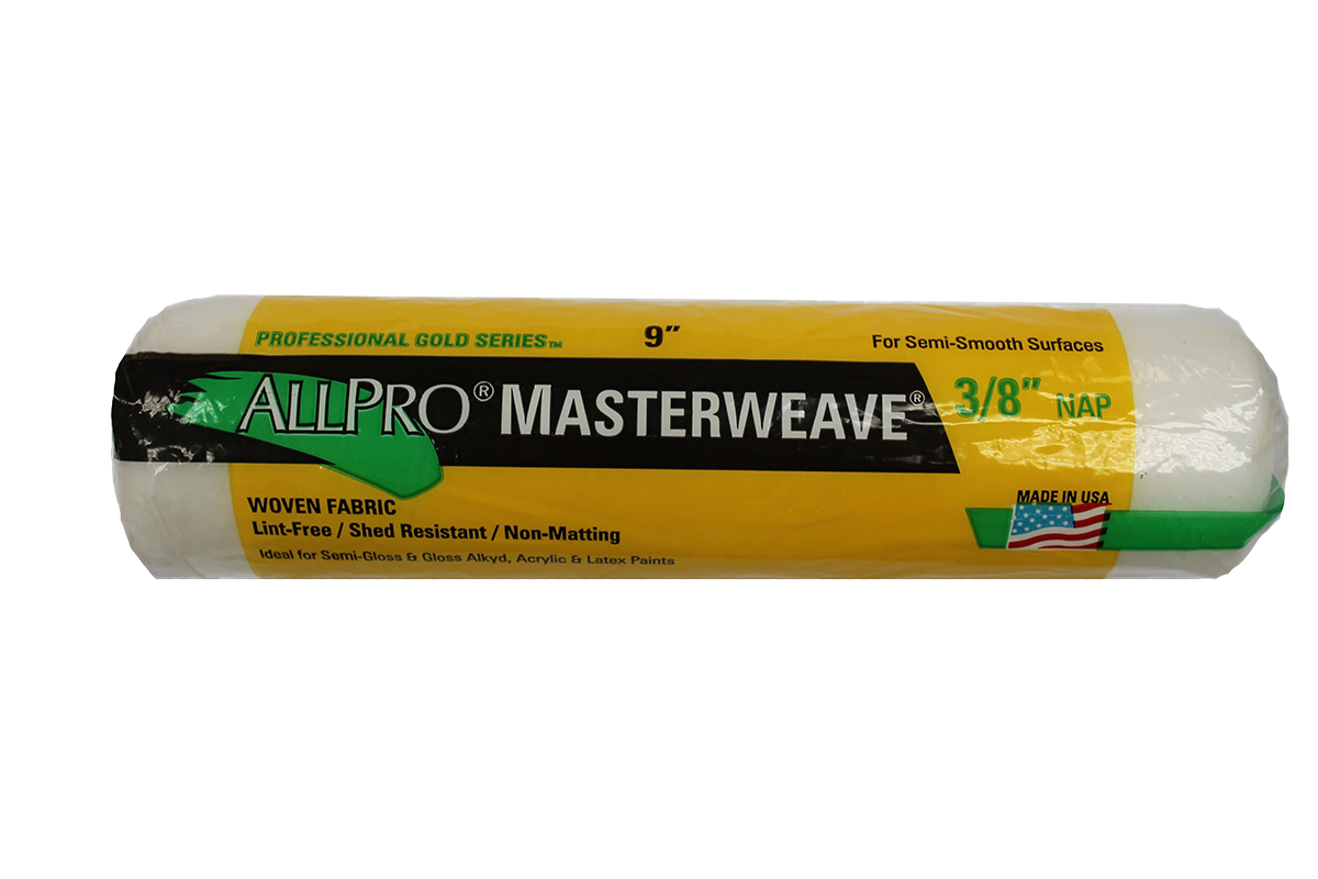 Allpro masterwave 9"x1/4" rollers, available at Cincinnati Color Company in Ohio.