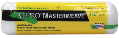 Allpro masterwave 9"x3/8" rollers, available at Cincinnati Color Company in Ohio.