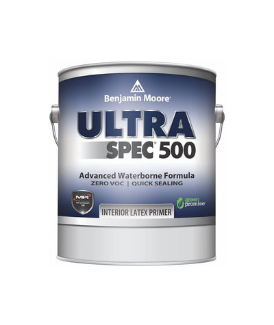 Benjamin Moore Ultra Spec 500 Interior Latex Primer, available at Cincinnati Colors.