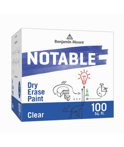 Benjamin Moore Notable Dry Erase Paint in Clear 100 sq. ft, available at Cincinnati Colors.