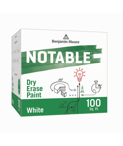 Benjamin Moore Notable Dry Erase Paint in White 100 sq. ft, available at Cincinnati Colors.