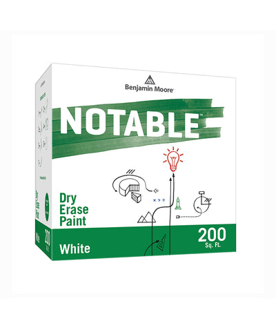 Benjamin Moore Notable Dry Erase Paint in White 200 sq. ft, available at Cincinnati Colors.
