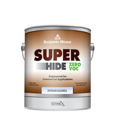 Benjamin Moore Super Hide Zero Eggshell Interior Paint, available at Cincinnati Colors.