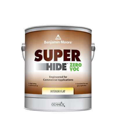 Benjamin Moore Super Hide Zero Flat Interior Paint, available at Cincinnati Colors.