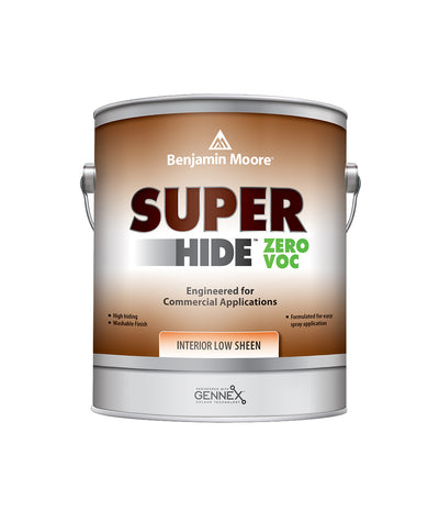 Benjamin Moore Super Hide Zero Low Sheen Interior Paint, available at Cincinnati Colors.