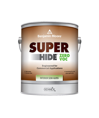 Benjamin Moore Super Hide Zero Semi-Gloss Interior Paint, available at Cincinnati Colors.