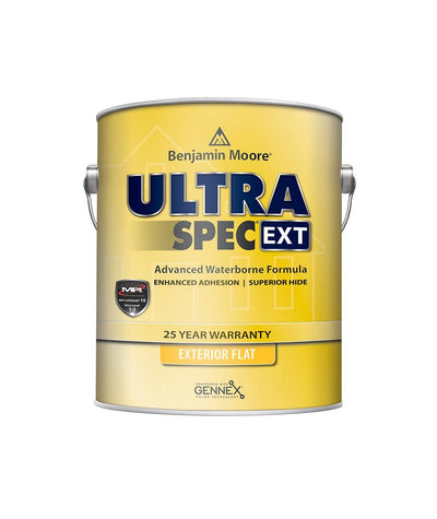 Benjamin Moore Ultra Spec EXT exterior paint in flat finish available at Cincinnati Colors.