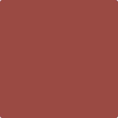 Benjamin Moore's paint color CC-92 Spanish Red from Cincinnati Color Company.