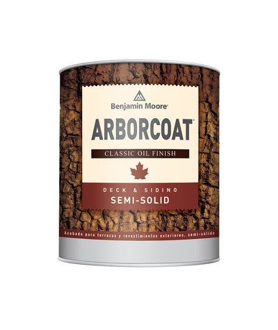 Benjamin Moore Arborcoat Semi-Solid Classic Oil Quarts, available at Cincinnati Colors.