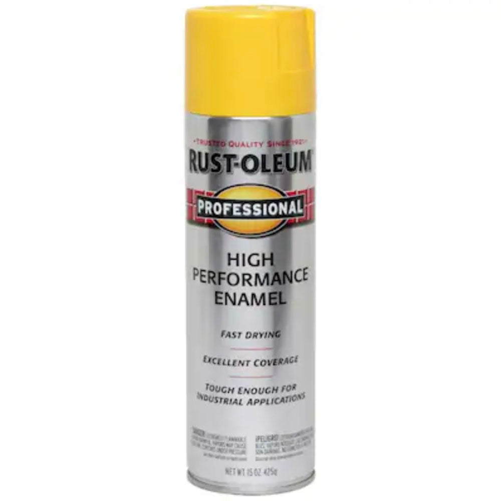 Rustoleum Yellow Spray Paint, available at Cincinnati Colors.