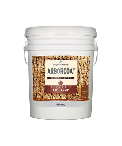 Benjamin Moore Arborcoat Semi-Solid Classic Oil 5 Gallon Pails, available at Cincinnati Colors.