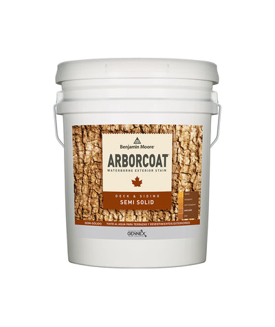 Benjamin Moore Arborcoat Semi Solid Exterior Stain 5 Gallon Pail, available at Cincinnati Colors.